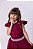 Vestido Infantil Marsala Formatura Longo Dama de Honra Luxo Festas - Imagem 6