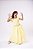 Vestido Infantil Amarelo Formatura Longo Dama de Honra Luxo Festas - Imagem 8