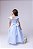 Vestido Infantil Azul Bebe Formatura Longo Dama de Honra Luxo Festas - Imagem 6