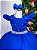 Vestido Infantil Azul Royal Formatura Longo Dama de Honra Luxo Festas - Imagem 4
