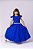 Vestido Infantil Azul Royal Formatura Longo Dama de Honra Luxo Festas - Imagem 1