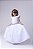 Vestido Infantil Branco Formatura Longo Dama de Honra Luxo Festas - Imagem 1