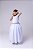 Vestido Infantil Branco Formatura Longo Dama de Honra Luxo Festas - Imagem 8