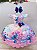 Vestido Lilo Stitch e Angel Infantil Apaixonados Colorido - Imagem 1