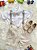 Conjunto Social Pajem Camisa Branca Short e Susp. Bege Claro - Imagem 1
