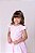 Vestido Infantil Rosa Bebe Formatura Longo Dama de Honra Luxo Festas - Imagem 6