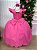 Vestido de Festa Infantil Longo Rosa Chiclete Daminha e Formatura - Imagem 8