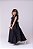 Vestido Infantil Preto Formatura Longo Dama de Honra Luxo Festas - Imagem 2