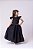 Vestido Infantil Preto Formatura Longo Dama de Honra Luxo Festas - Imagem 8