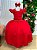 Vestido Infantil Vermelho Formatura Longo Dama de Honra Luxo Festas - Imagem 2