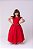 Vestido Infantil Vermelho Formatura Longo Dama de Honra Luxo Festas - Imagem 7