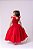 Vestido Infantil Vermelho Formatura Longo Dama de Honra Luxo Festas - Imagem 8