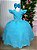 Vestido Infantil Azul Formatura Longo Dama de Honra Luxo Festas - Imagem 2