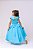 Vestido Infantil Azul Formatura Longo Dama de Honra Luxo Festas - Imagem 6