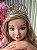 Coroa Princessa Strass Dourada Luxo Festa Infantil Ayla - Imagem 2