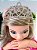 Coroa Princessa Strass Prata Luxo Festa Infantil Judi - Imagem 3