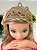 Coroa Princessa Strass Dourada Luxo Festa Infantil Judi - Imagem 1