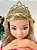 Coroa Princessa Strass Dourada Luxo Festa Infantil Elisa - Imagem 1