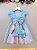 Vestido Infantil Azul Ursinhos Carinhosos Festas Aniversários - Imagem 6