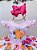 Vestido Infantil Rosa Capivara Doces Festas Aniversários - Imagem 3