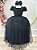 Vestido Infantil Preto Longo Damas Renda Casamento - Imagem 2