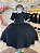 Fantasia Infantil da Wandinha Com Tiara de Tranças Preto Festas - Imagem 7