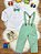 Conjunto Social Camisa Branca Com Calça Gravata e Susp. Verde - Imagem 1
