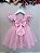 Vestido Bebê Rosa Jardim das Borboletas Batizados Festas - Imagem 5
