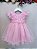 Vestido Bebê Rosa Jardim das Borboletas Batizados Festas - Imagem 4