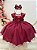 Vestido Infantil Marsala Babados e Renda - Imagem 1