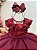 Vestido Infantil Marsala Babados e Renda - Imagem 2