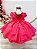 Vestido Infantil Goiaba Laise Babados Luxo Festas - Imagem 2