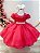 Vestido Infantil Goiaba Laise Babados Luxo Festas - Imagem 1