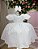 Vestido Branco Bebe Lese Laise Festa Luxo - Imagem 1
