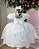 Vestido Branco Bebe Lese Laise Festa Luxo - Imagem 2