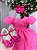 Vestido Rosa Chiclete Bebe Lese Laise Festa Luxo - Imagem 4