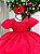 Vestido Infantil Vermelho Lese Laise Festa Luxo - Imagem 2
