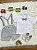 Conjunto Social Pajem Camisa Branca Short e Susp. Cinza Claro - Imagem 2