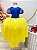 Vestido Fantasia Infantil Branca de Neve Amarelo Capa Tiara - Imagem 3