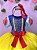 Vestido Fantasia Infantil Branca de Neve Amarelo Capa Tiara - Imagem 12