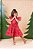 Vestido Infantil Vermelho Natal Natalino Festa Luxo - Imagem 1