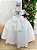 Vestido Dama Branco Formatura Renda Longo - Imagem 3