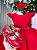 Vestido Infantil Vermelho Menina Luxo Natal - Imagem 7