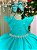 Vestido Infantil Verde Menina Luxo - Imagem 2