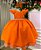 Vestido Infantil Terracota Menina Luxo - Imagem 1