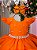 Vestido Infantil Terracota Menina Luxo - Imagem 2