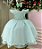 Vestido Infantil Verde Claro Menina Luxo - Imagem 1
