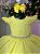 Vestido Infantil Amarelo Menina Luxo - Imagem 2