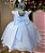 Vestido de Festa Infantil Azul Bebe para Aniversário e Formatura - Imagem 6