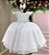 Vestido Infantil Branco Menina Luxo - Imagem 1